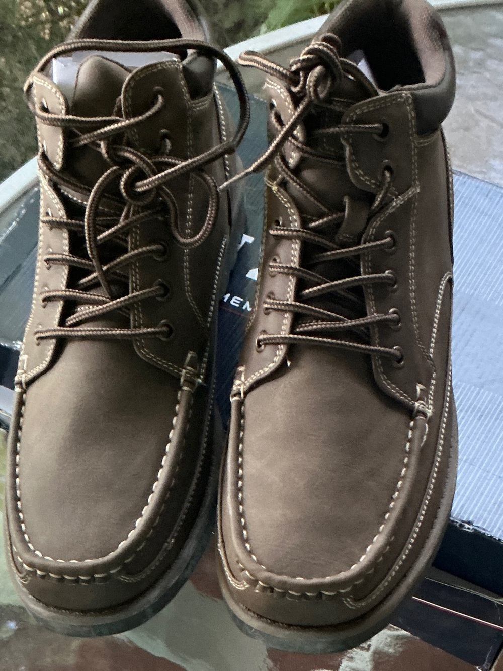 IZOD Men’s Jaret Oxford  Shoes Brown Like  New 11.5